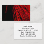 レッドホースマネ抽象芸術名刺 名刺 (正面/裏面)