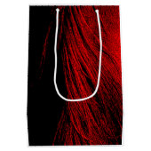 レッドホースマネ抽象芸術抱き枕 ミディアムペーパーバッグ (裏面)