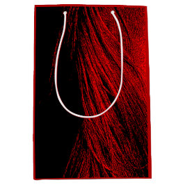 レッドホースマネ抽象芸術抱き枕 ミディアムペーパーバッグ