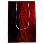 レッドホースマネ抽象芸術抱き枕 ミディアムペーパーバッグ (裏面)