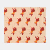 レッドホース、ファイアホースアートフリースブランケット フリースブランケット (正面(横))