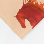 レッドホース、ファイアホースアートフリースブランケット フリースブランケット (角)