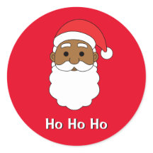 レッドホーホーホアフリカ系アメリカンサンタクロース一家