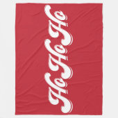 レッドホーホーホーホクリスマスフリースブランケット フリースブランケット (正面)