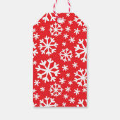 レッドホーホー3枚フォトホリデー ギフトタグ (裏面)