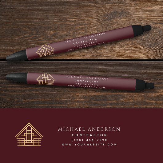 レッドホーム建物建築事業 黒ボールペン