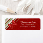 レッドボウとストライプ ラベル (インサイチュ)