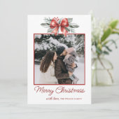 レッドボウのクリスマスフォト シーズンカード (スタンド正面)