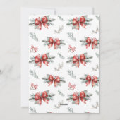 レッドボウのクリスマスフォト シーズンカード (裏面)