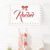 レッドボウガールバースデーパーティーバナー 横断幕 (インサイチュ)