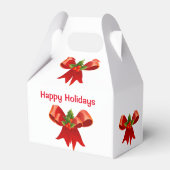 レッドボウクリスマスのお願い箱 フェイバーボックス (裏面サイド)