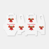 レッドボウクリスマスのお願い箱 フェイバーボックス (折り畳みなし)