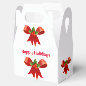 レッドボウクリスマスのお願い箱 フェイバーボックス (オープン)