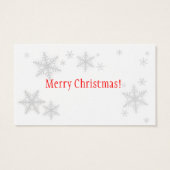 レッドボウクリスマスギフトラベル (裏面)