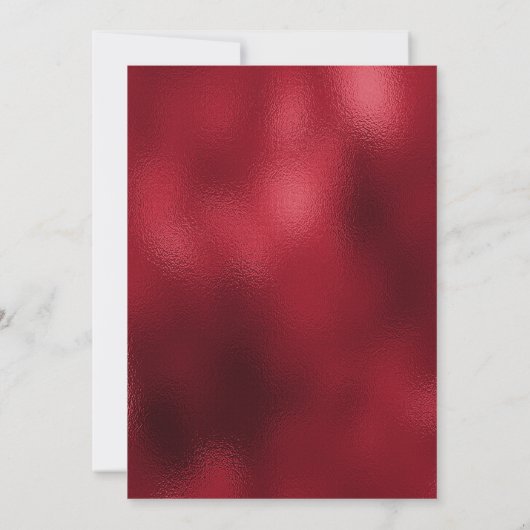 レッドボウクリスマスパーティの招待状 招待状 (裏面)