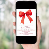 レッドボウクリスマスパーティー 招待状