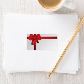 レッドボウクリスマスホリデー ラベル (インサイチュ)