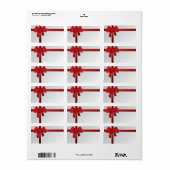 レッドボウクリスマスホリデー ラベル (フルシート)