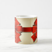 レッドボウクリスマスマグ コーヒーマグカップ (中央)