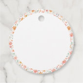 レッドボウコケットモダンフローラクリスマス フェイバータグ (裏面)