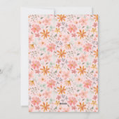 レッドボウコケット複数の写真クリスマスホリデー シーズンカード (裏面)