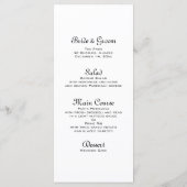 レッドボウズ冬のウェディングメニュー メニュー (裏面)