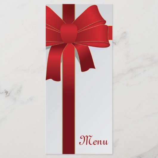 レッドボウズ冬のウェディングメニュー メニュー (正面)