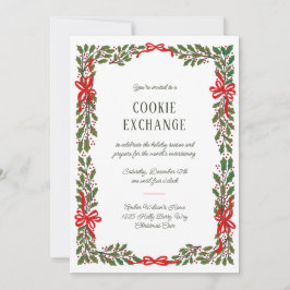 レッドボウズ&ホリーガーランド 招待状