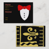 レッドボウタイブラックタックス 名刺 (正面/裏面)