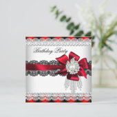 レッドボウパールレースパールバースデーパーティー2 招待状 (スタンド正面)