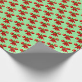 レッドボウフェスティバルクリスマスラッピング紙ギフトラップ ラッピングペーパー (角)