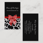 レッドボウブラックアンドウィティキレーフブティック 名刺 (正面/裏面)
