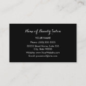 レッドボウブラックアンドウィティキレーフブティック 名刺 (裏面)