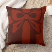 レッドボウプリント – スロークッション クッション (ブランケット)