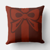 レッドボウプリント – スロークッション クッション (裏面)