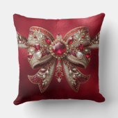 レッドボウホリデイ装飾用クッション クッション (裏面)