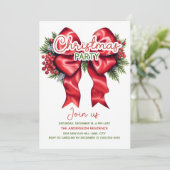 レッドボウホリーベリークリスマスパーティー 招待状 (スタンド正面)