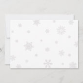 レッドボウ伝統的なツリーのクリスマスパーティー 招待状 (裏面)