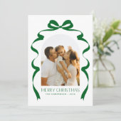 レッドボウ写真メリークリスマスアーチ シーズンカード (スタンド正面)