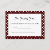 レッドボウ推測伯赤ちゃんシャワーゲーム エンクロージャーカード (正面)