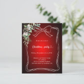 レッドボウ松グリーンクリスマスパーティの招待状 (スタンド正面)