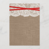 レッドボウ素朴のコレクシ結婚ョンメニューカード メニュー (裏面)