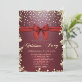 レッドボウ金ゴールドスタークリスマスパーティー 招待状 (スタンド正面)