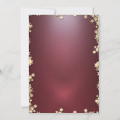 レッドボウ金ゴールドスタークリスマスパーティー 招待状 (裏面)