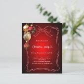 レッドボウ金ゴールドボーブルクリスマスパーティの招待状 (スタンド正面)