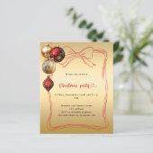 レッドボウ金ゴールドボーブルクリスマスパーティの招待状 (スタンド正面)