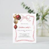 レッドボウ金ゴールドボーブルクリスマスパーティの招待状 (スタンド正面)