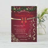 レッドボウ、オーナメント会社クリスマスパーティー 招待状 (スタンド正面)
