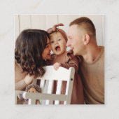 レッドボウ ミニ フォト クリスマス ホリデー カード (裏面)