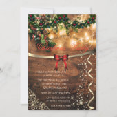 レッドボウ，素朴金ゴールド会社クリスマスパーティー 招待状 (正面)